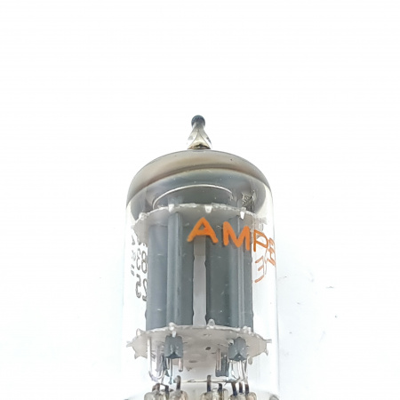 1 X 12AX7A / ECC83 / 7025 AMPEREX TUBE. 1980s PROD. COPPER RODS. CA ENA