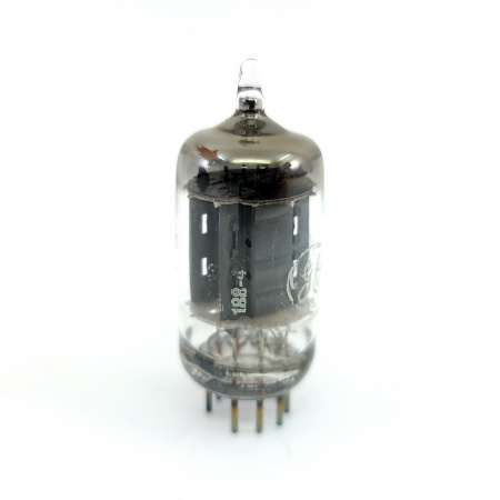 1 X 12AX7A GENERAL ELECTRIC TUBE. 1960s PROD. 17MM PLATES. CA ENA