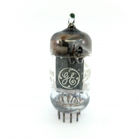 1 X 12AX7 GENERAL ELECTRIC TUBE. 1950s PROD. D-GETTER. READ DESCRIPTION. CA ENA