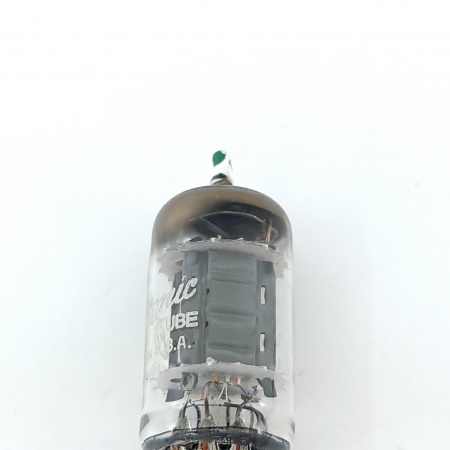 1 X 12AX7 GENERAL ELECTRIC TUBE. 1950s PROD. D-GETTER. READ DESCRIPTION. CA ENA