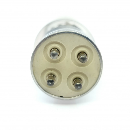 1 X 805 HALTRON TUBE. 1950s USA PROD. BLACK PLATES. FLAT GETTER. 1. CE113