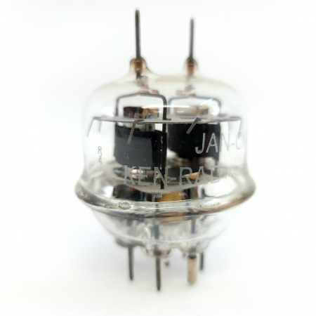 1 X 832 KEN-RAD TUBE. 1950s PROD. BLACK PLATES. D-GETTER. COPPER RODS. 2. CE113