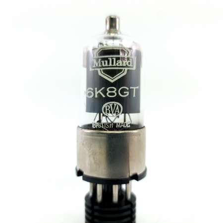 1 X 6K8GT MULLARD TUBE. 1950s PROD. RECTANGULAR GETTER. 5. CE152