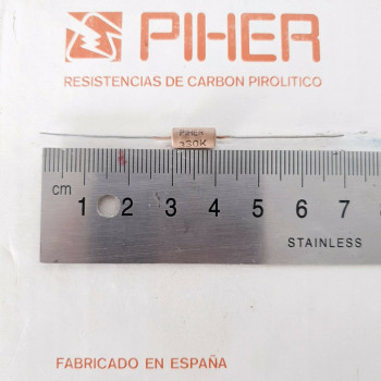 1 X 1/2W 330K 10% 1960S VINTAGE PIHER RESISTOR. NOS. C1828U89F040221
