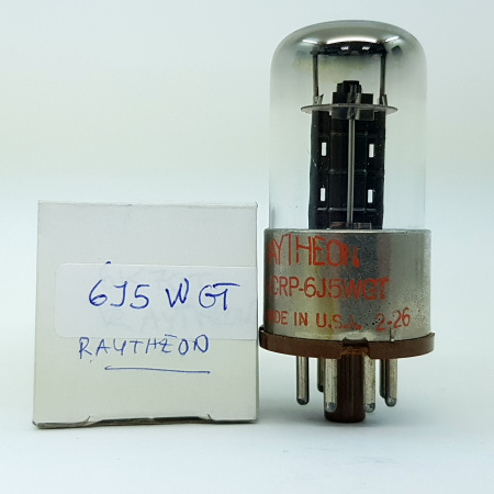 1 X 6J5WGT RAYTHEON TUBE. USED GOOD. RC113