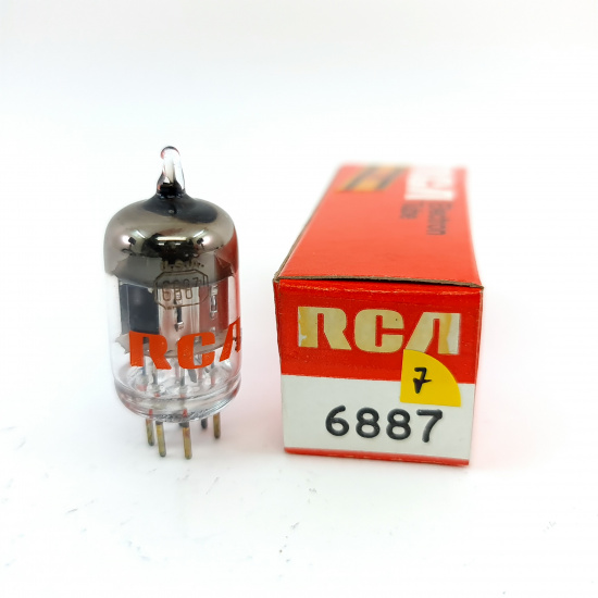 1 X 6887 RCA TUBE. 1970s PROD. 7. CE808