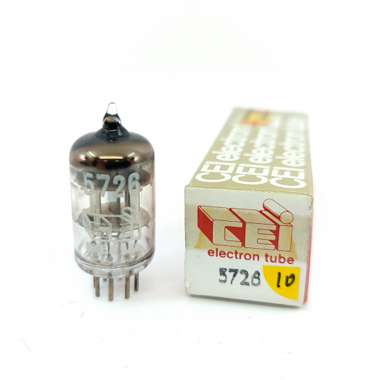 1 X 5726 / 6AL5W CEI TUBE. 1960s PROD. 10. CE808