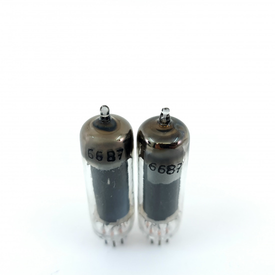 2 X 6687 UNITED ELECTRON TUBE. 1960s...