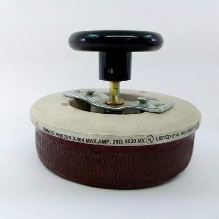 1 X OHMITE RHEOSTAT RNS25R. NEW. 25OHM 300W. RCB368/3