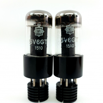2 X 5V6GT RSD TUBE. 1950s... 2