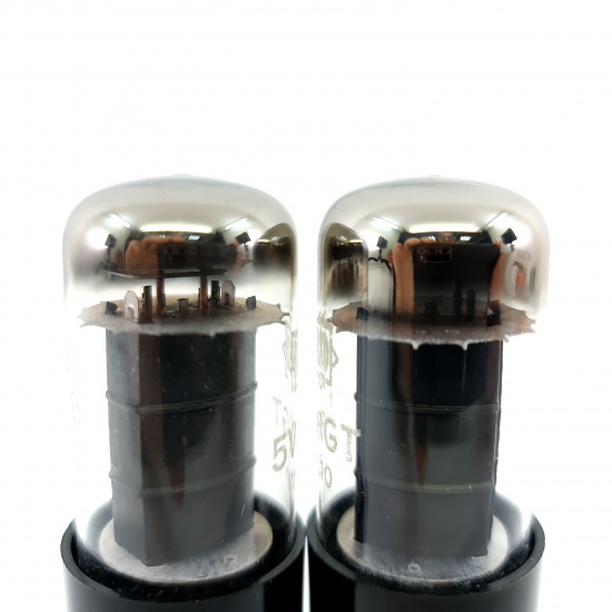 2 X 5V6GT RSD TUBE. 1950s GE PROD....