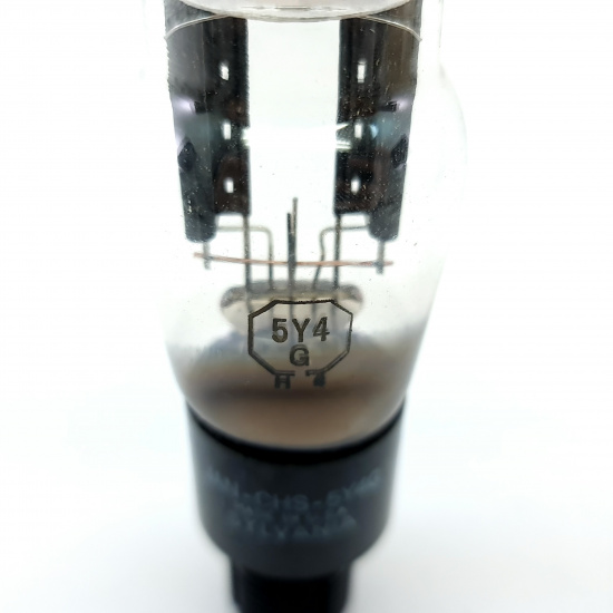 1 X JAN CHS 5Y4G SYLVANIA TUBE. 1950s...