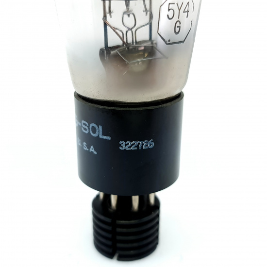 1 X 5Y4G TUNG-SOL TUBE. 1950s PROD....