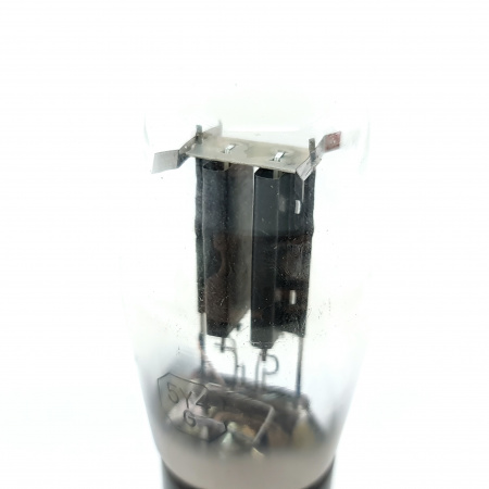 1 X 5Y4G TUNG-SOL TUBE. 1950s PROD. BLACK PLATES. 2. CE597