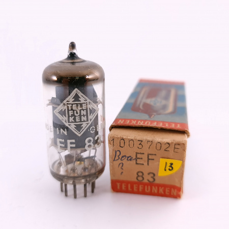 1 X EF83 TELEFUNKEN TUBE. 1960s PROD. 1960s PROD. 13. CH163