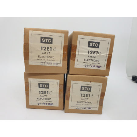 4 X 12E1C GEC TUBE. NOS. BLACK PLATES. 3. CH60