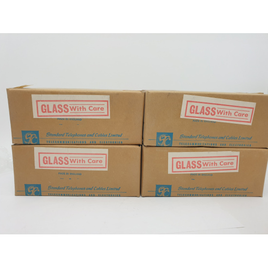 4 X 12E1C GEC TUBE. NOS. BLACK...