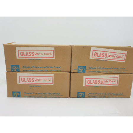 4 X 12E1C GEC TUBE. NOS. BLACK PLATES. 3. CH60