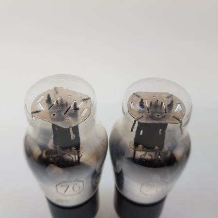 2 X TYPE 76 / 276 / VT76 TORVAC TUBE. BLACK PLATE. NOS. PAIR. RC24