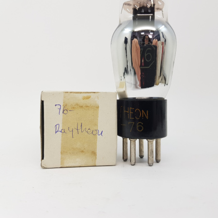 1 X TYPE 76 / 276 / VT76 RAYTHEON TUBE. BLACK PLATE. NOS. RC24