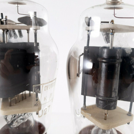 2 X CV1111 TUBE. STC PRODUCTION. BLACK PLATES. 1960s PRODUCTION. CN  ENA