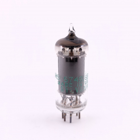 1 X 5749 / 6BA6W SYLVANIA TUBE. 1960s PROD. 4. CE801