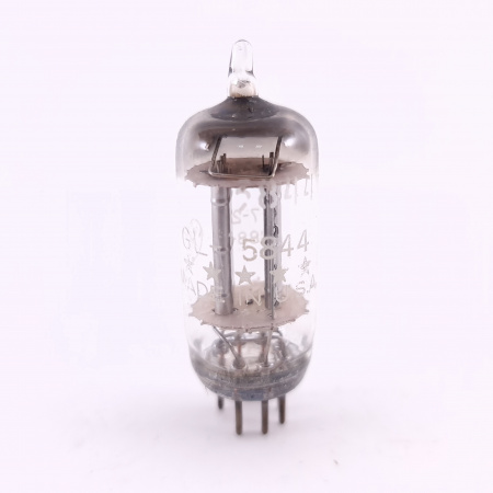 1 X 5844 GENERAL ELECTRIC TUBE. 1950s PROD. CHROMES PLATES. 7. CE801