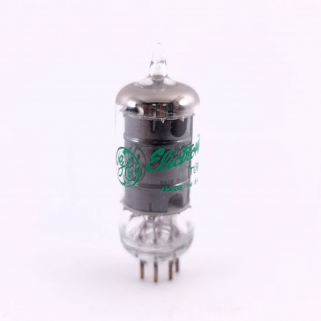 1 X 5749 / 6AB6W GENERAL ELECTRIC TUBE. 1960s PROD. BLACK PLATES. 11. CE801