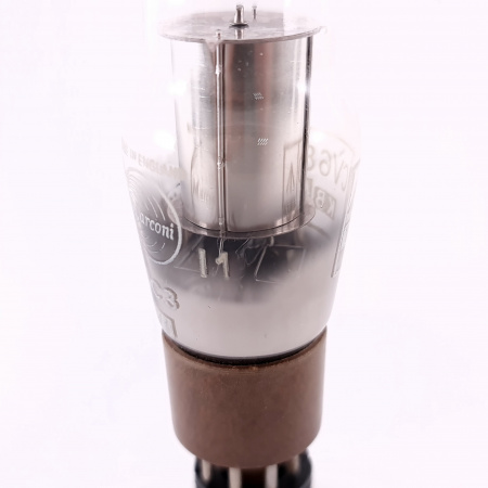 1 X 0C3 / CV686 MARCONI TUBE. 1950s EEV PROD. DUAL RECTANGULAR GETTER. 1. CE858