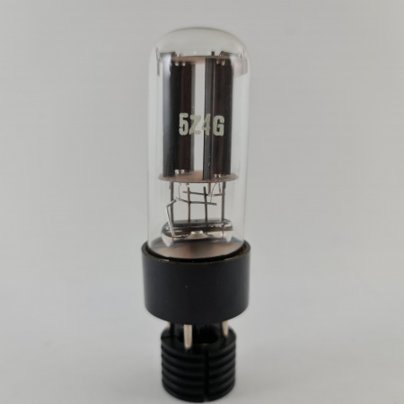 1 X 5Z4G TUBE. RUSSIAN PROD. INVERTED CUP GETTER. 4. CE858