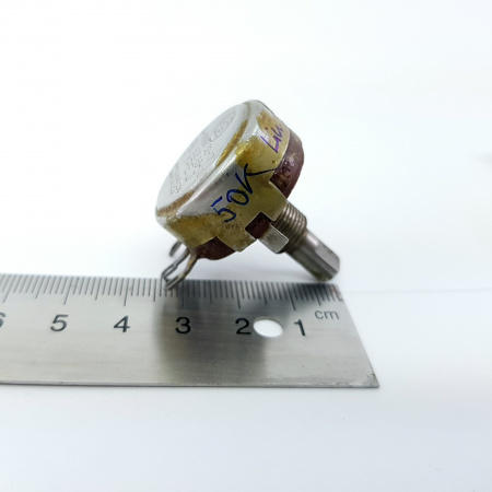1 X 50K LIN WITHOUT ON/OFF A-B POTENTIOMETER. NEW. RCP16/1
