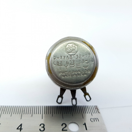 1 X 50K LIN WITHOUT ON/OFF A-B POTENTIOMETER. NEW. RCP16/1