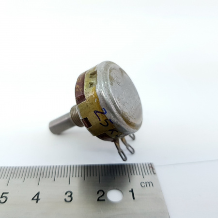 1 X 25K LIN WITHOUT ON/OFF A-B POTENTIOMETER. NEW. RCP16/2