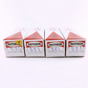 4 X CK5687WA RAYTHEON TUBE....