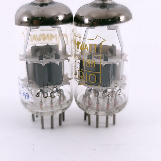 2 X PCC189 MINIWATT-DARIO TUBE. 1960s...
