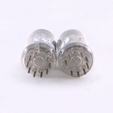 2 X PCC189 MINIWATT-DARIO TUBE. 1960s PHILIPS PROD. DIMPLE GETTER. PAIR.3.CB406
