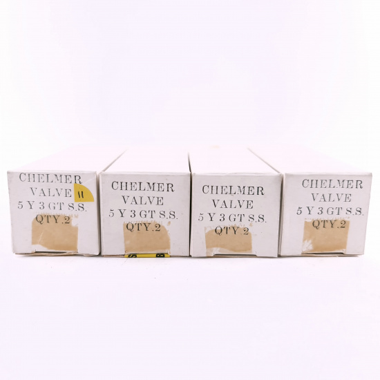 4 X 5Y3GT S.S CHELMER TUBE. 1980s PROD. 11. CB406