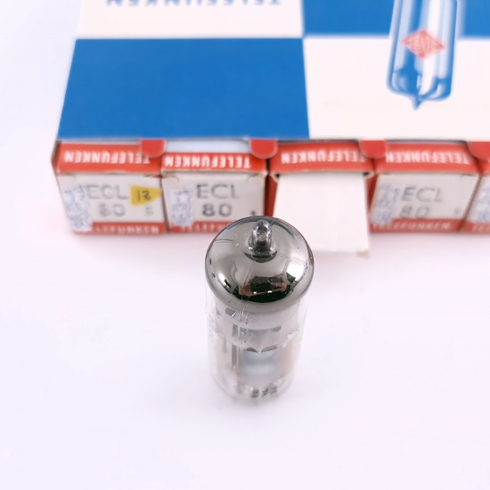 5 X ECL80 TELEFUNKEN TUBE. 1950s...