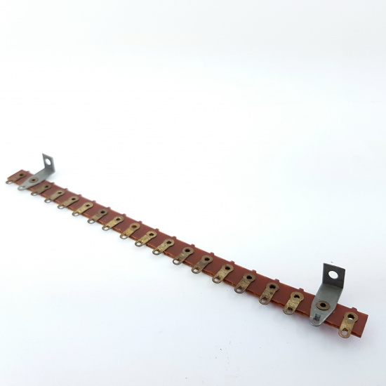 3 X 17 SOLDER LUG BAKELITE STRIP....