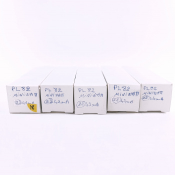 5 X PL82 MINIWATT TUBE....