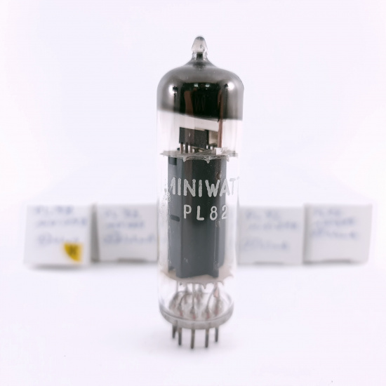 5 X PL82 MINIWATT TUBE. 1960s MULLARD...