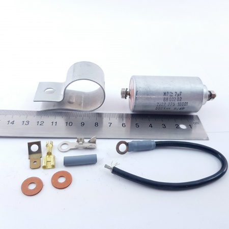 1 X ELECTROLYTIC STARTING CAPACITOR 22,2UF 500V. NEW. RCP16/8