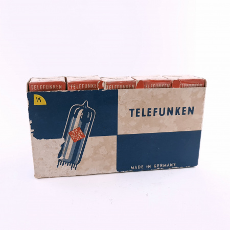 5 X DL96 TELEFUNKEN TUBE. 1950s PROD. SEALED BOX. 19. CB406