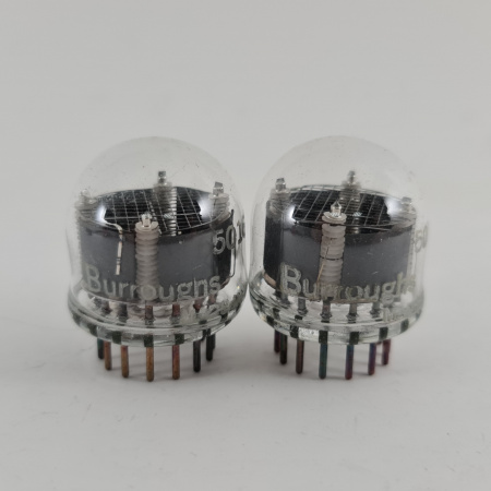 2 X B-5016 BURROUGHS NIXIE TUBE. 1960s PROD. 23. CB406