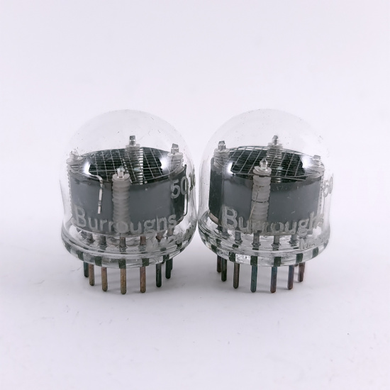 2 X B-5016 BURROUGHS NIXIE TUBE....