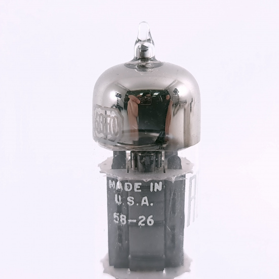 1 X 6350 RCA TUBE. 1950s PROD. BLACK...