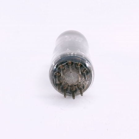 1 X 6350 RCA TUBE. 1950s PROD. BLACK PLATES. D-GETTER. 28. CB406