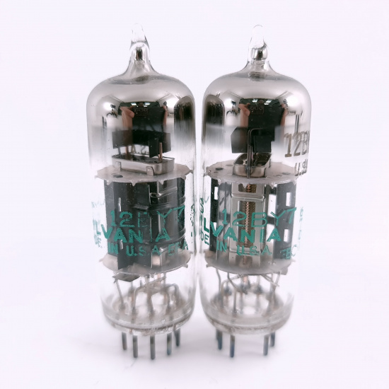 2 X JHS 12BY7 SYLVANIA TUBE. 1960s...