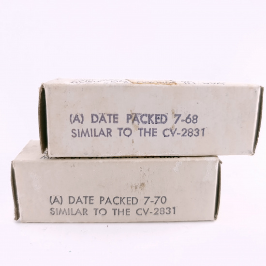 2 X JAN 2C51 SYLVANIA TUBE. 1970-68...
