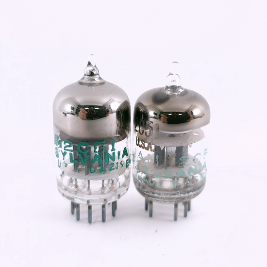 2 X JAN 2C51 SYLVANIA TUBE. 1970-68...